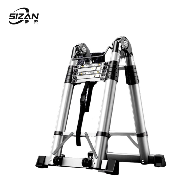 斯赞 不锈钢人字伸缩梯 2.8m 把