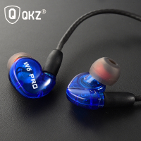 QKZ W6PRO 插拔式运动款耳机 入耳式重低音耳机跑步运动耳机耳塞带麦有线耳机