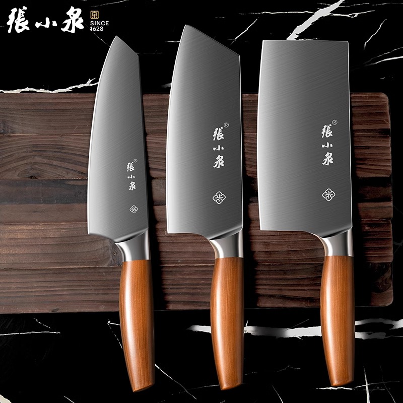 张小泉高档刀具套装组合厨房菜刀菜板二合一家用全套厨具X8169高清大图