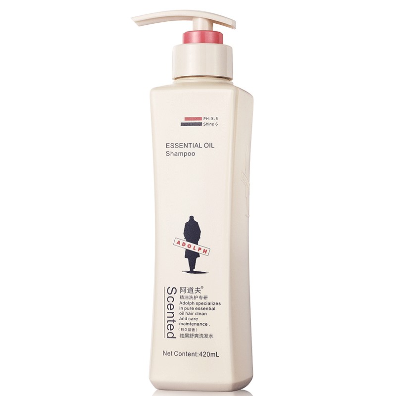 阿道夫(ADOLPH)洗发水香氛精油洗发液祛屑止痒洗头水滋养洗发露 洗护发单瓶装 净澈清爽 420mL
