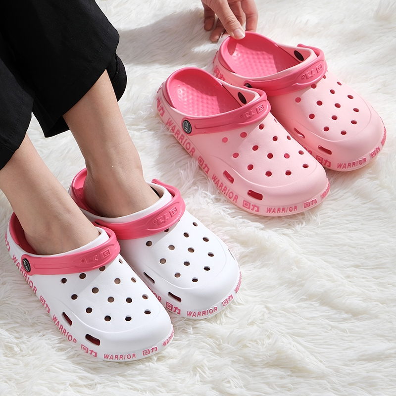 回力warrior男士洞洞鞋开车拖鞋男凉鞋夏季新款透气沙滩鞋泳池拖鞋女