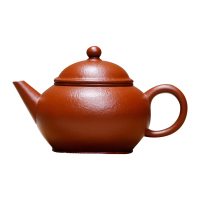 水平宜兴紫砂壶大师孔祥生纯全手工原矿梨皮朱泥小茶壶功夫茶套具 光素器