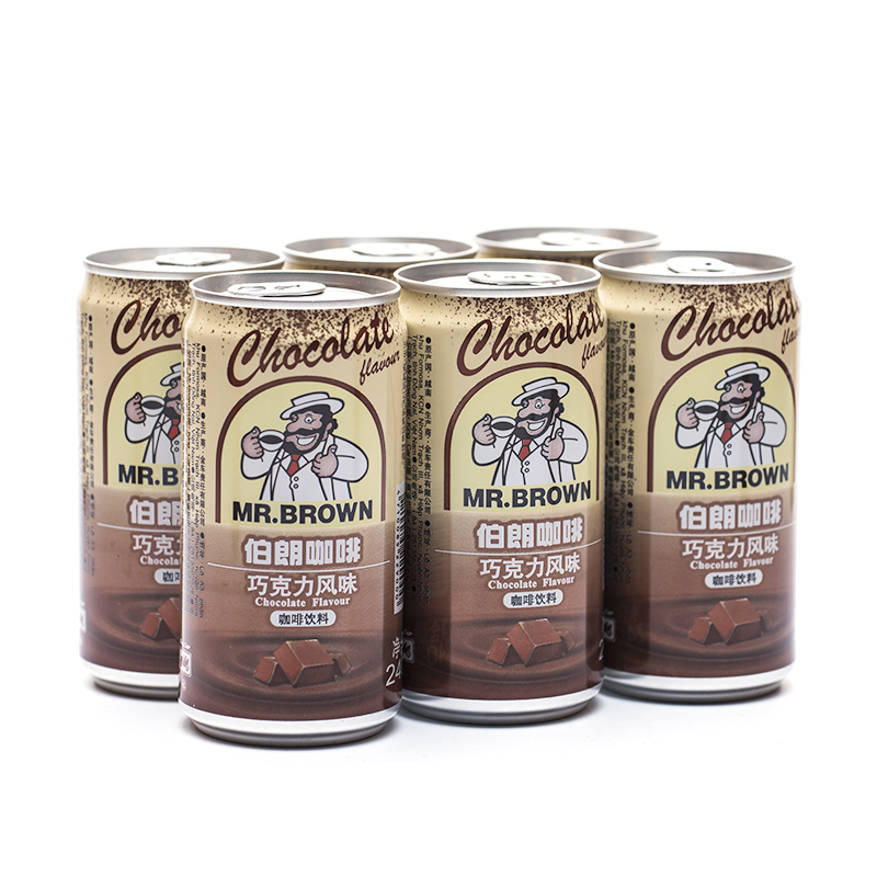 MR.BROWN伯朗咖啡巧克力风味咖啡饮料240ML*6罐