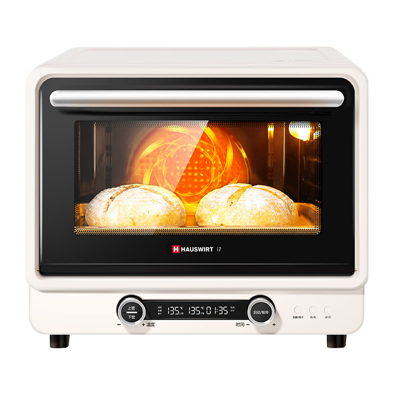 海氏(Hauswirt)i7 风炉电烤箱家用平炉风炉二合一专业烘焙发酵空气炸锅多功能一体机 米白色 40L