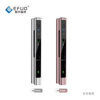 爱而福德(EFUD)A8本地猫眼全自动智能门锁指纹锁密码锁家用全自动智能门锁指纹锁密码锁防盗门锁电子锁太空灰