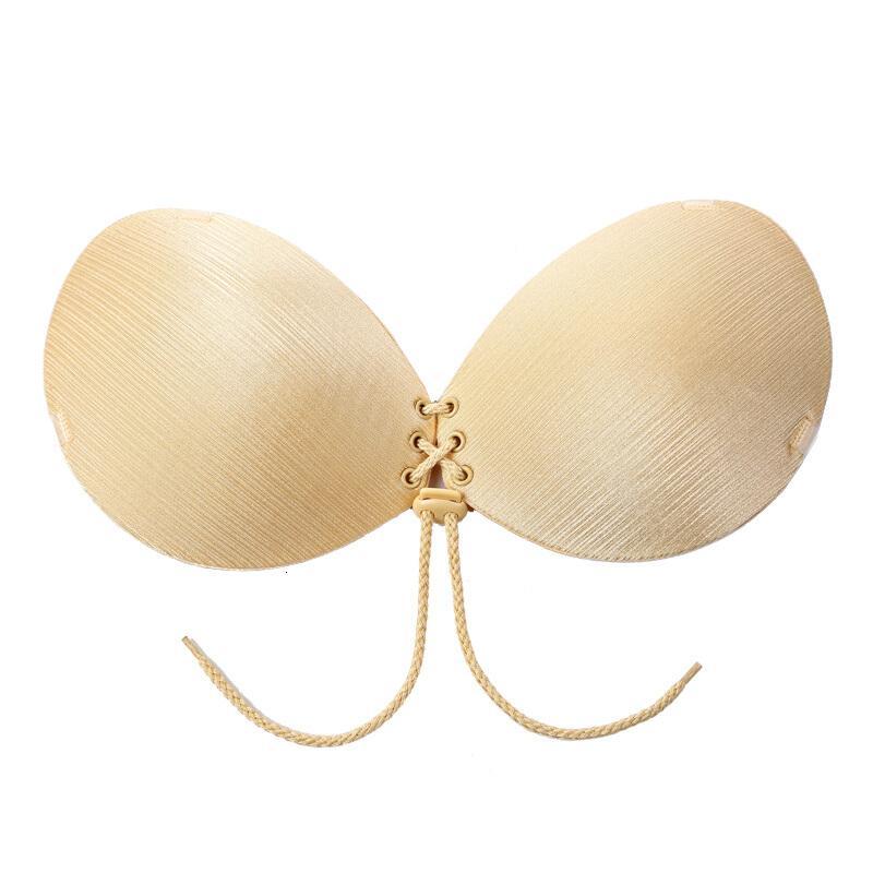 胸贴拢中厚婚纱礼服隐形滑乳贴厚款无肩带露背美背文胸内衣肤色-中厚款厚C杯适合70C、75C,85B