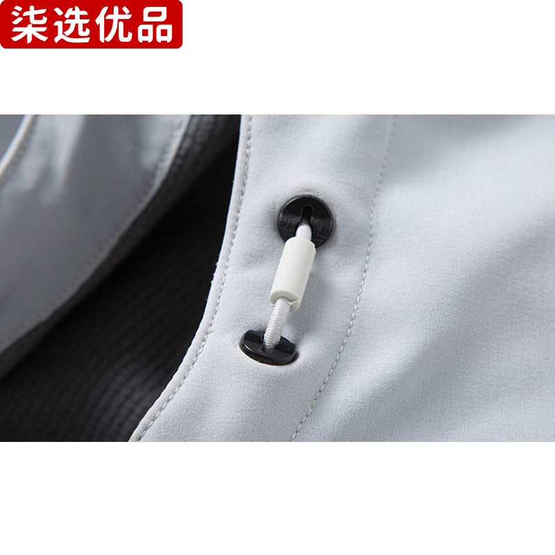 柒选优品 男女同款户外连帽软壳风衣JM2FC1JCTFG001/件高清大图