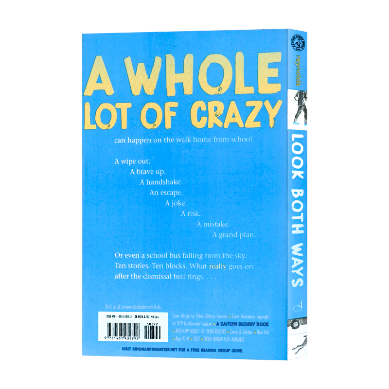 田径队系列4册 [正版]美国国家图书奖系列 英文原版小说 Look Both Ways 获奖儿童文学 纽伯瑞银奖 中小学高清大图