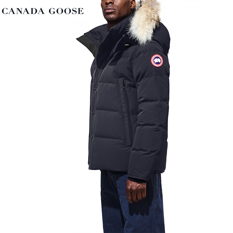 CANADA GOOSE 加拿大鹅 WYNDHAM系列 冬季男士短款连帽派克大衣羽绒服高清大图
