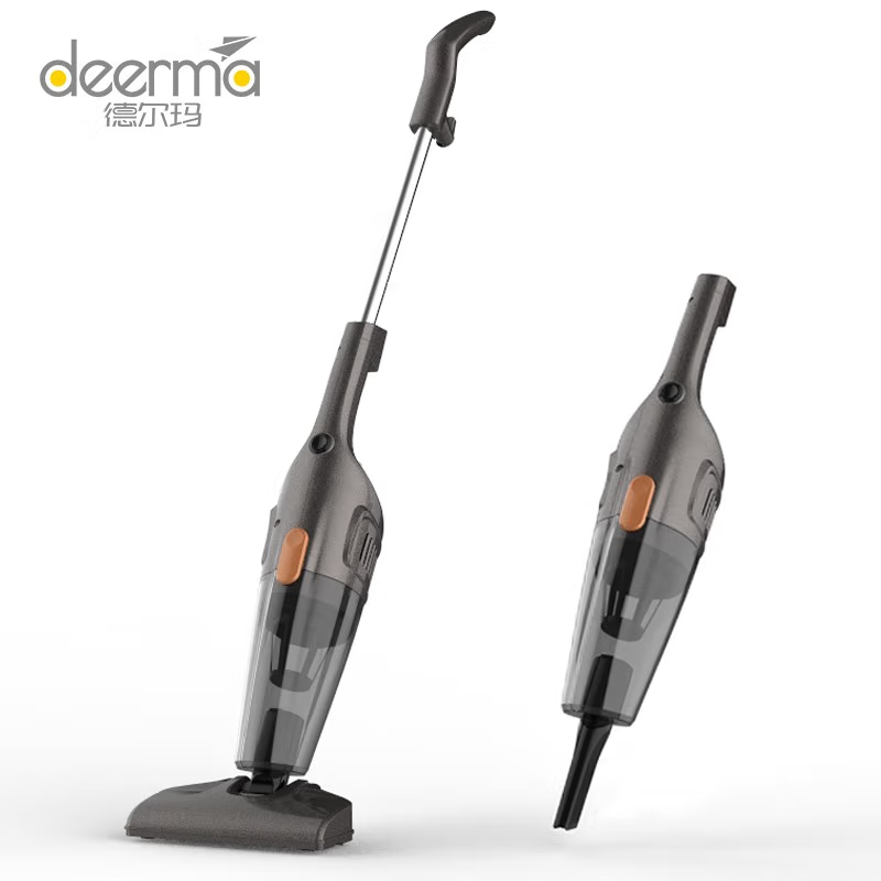 德尔玛吸尘器DX115C升级版家用小型手持式推杆强力大功率吸尘机除螨地毯大吸力
