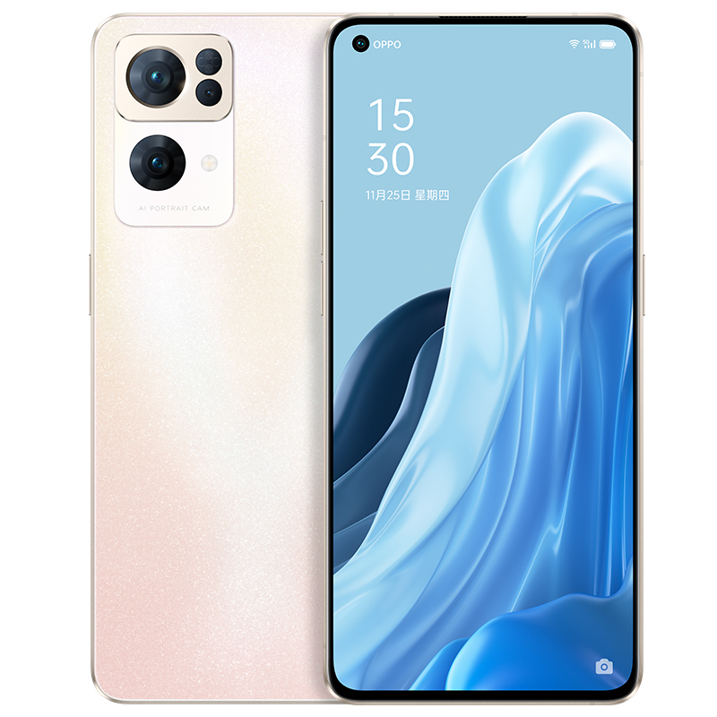 OPPO Reno7 Pro 5G手机 暮雪金 8+256G 索尼IMX709超感光猫眼镜头3200万 后置索尼IMX766旗舰主摄 天玑1200-MAX旗舰芯片