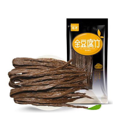 愿平 全豆黑豆腐竹150g 非转基因大豆黄豆制品手工制作豆腐皮