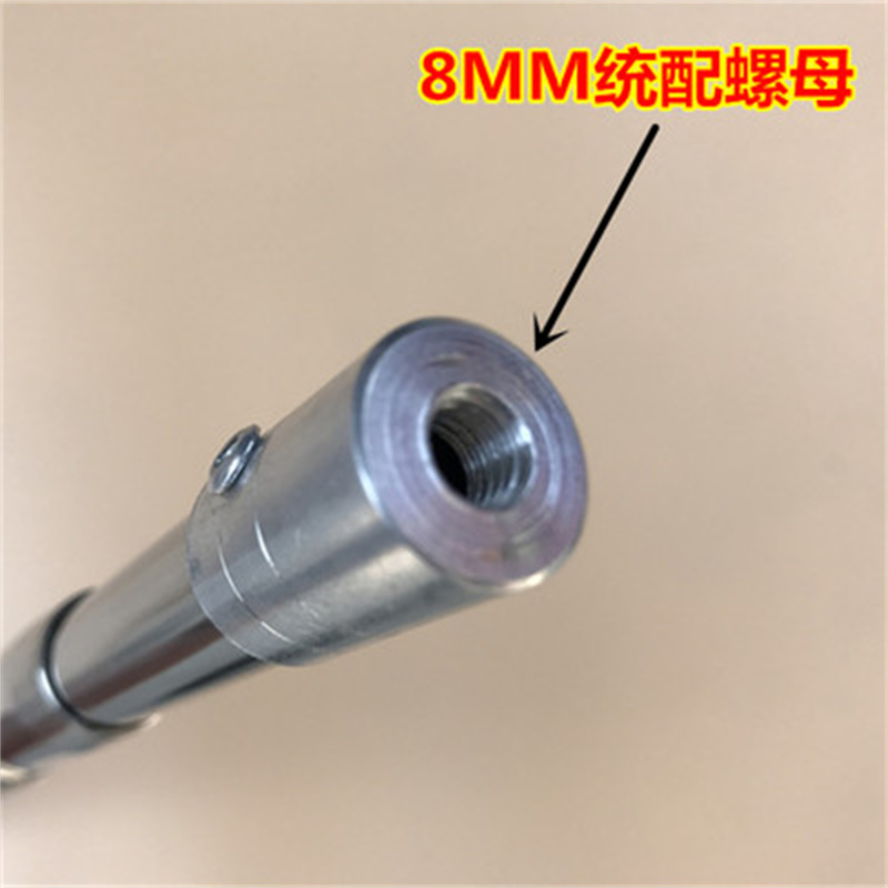 亿客来-A252伸缩杆加长器6米超硬配件不锈钢伸缩叉子抄网杆铆钉加固定位高清大图