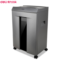 得力(deli)9958碎纸机 单次可碎10张 20L大容量60分钟连续碎纸4级保密办公家用多功能文件粉碎
