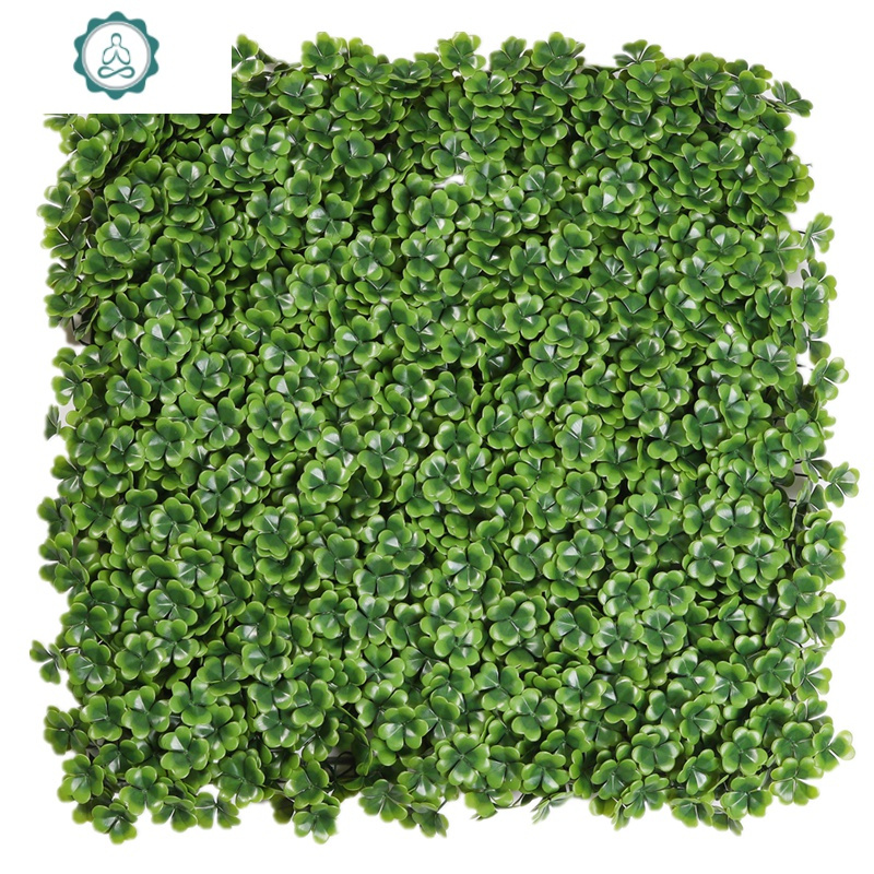 仿真植物墙绿植墙假装饰塑料假坪头室内背景花墙绿色阳台防晒 封后 防晒五星叶