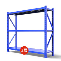 匠柏岚 储物置物架展示架重型铁架货架 三层蓝色主架 500kg1500*600*2000mm 1个