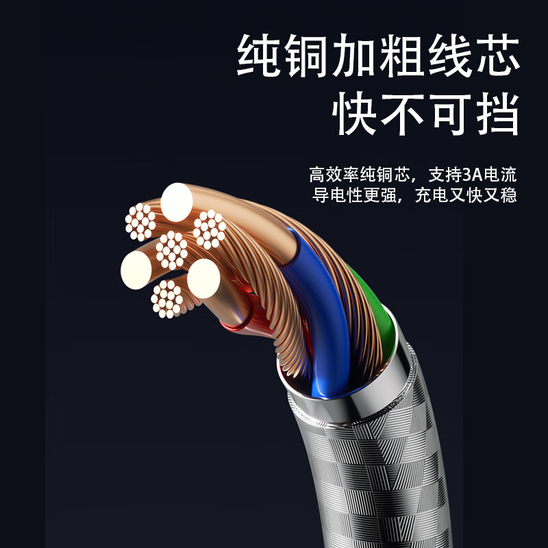 沃品WOPOW LC028 二拖二数据线高清大图