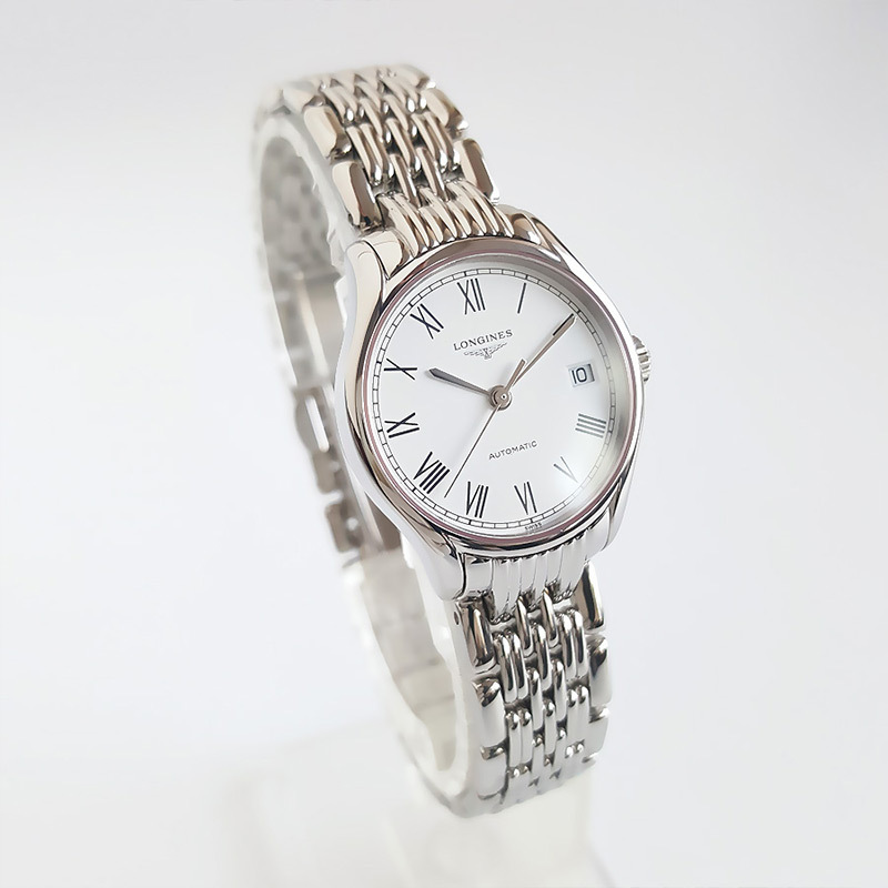 [二手]正品 浪琴 LONGINES 律雅 L4.360.4.11.6 自动机械 25MM 女表 95新