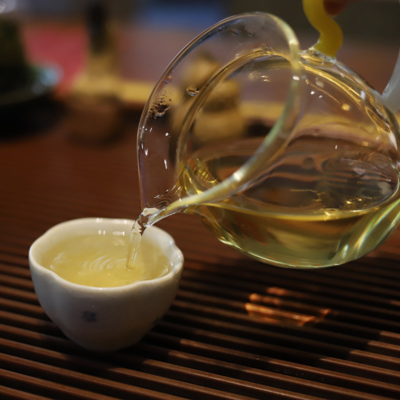 茗纳百川 云南普洱茶生茶普洱茶砖茶云南茶叶 滑竹梁子 黄金砖茶500克