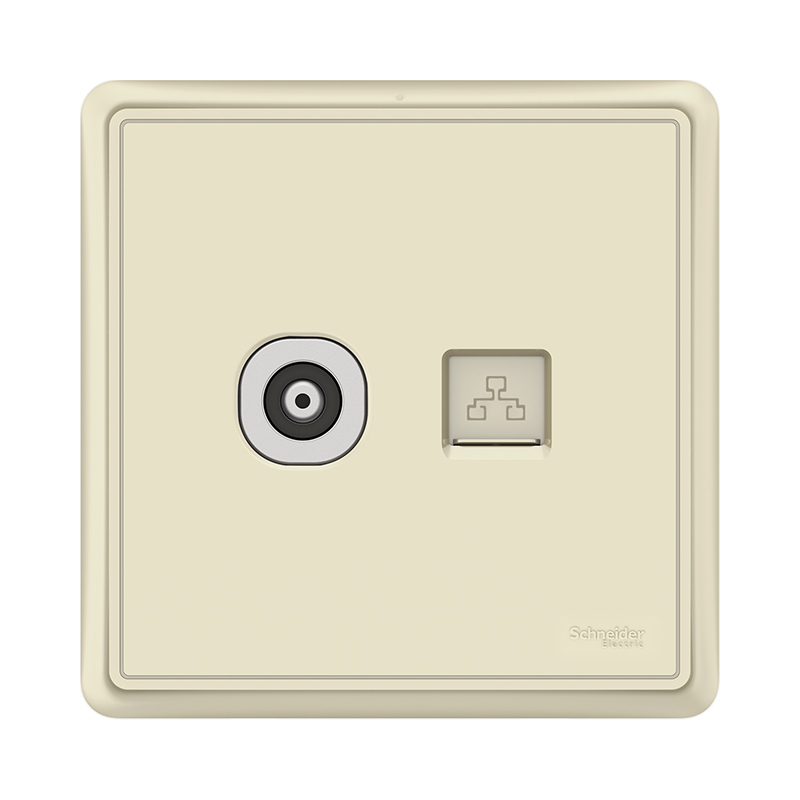 施耐德电气 智意系列香槟金色开关插座 新国标五孔电源插座86型墙壁开关 电源面板16A空调五孔10A开关多孔