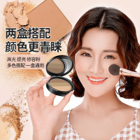 【买2送1】依若琳三色无瑕修容粉饼10g 提靓肤色遮瑕定妆立体修颜粉饼化妆品