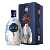 山西杏花村汾酒集团出品53度白酒475ml/瓶 100年汾藏【清雅】清香型白酒(白瓷 喜上眉梢 一支)