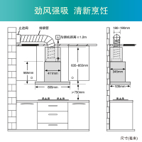 西门子(SIEMENS)欧式抽油烟机CXW-220-LC41SA951W 18立方大吸力