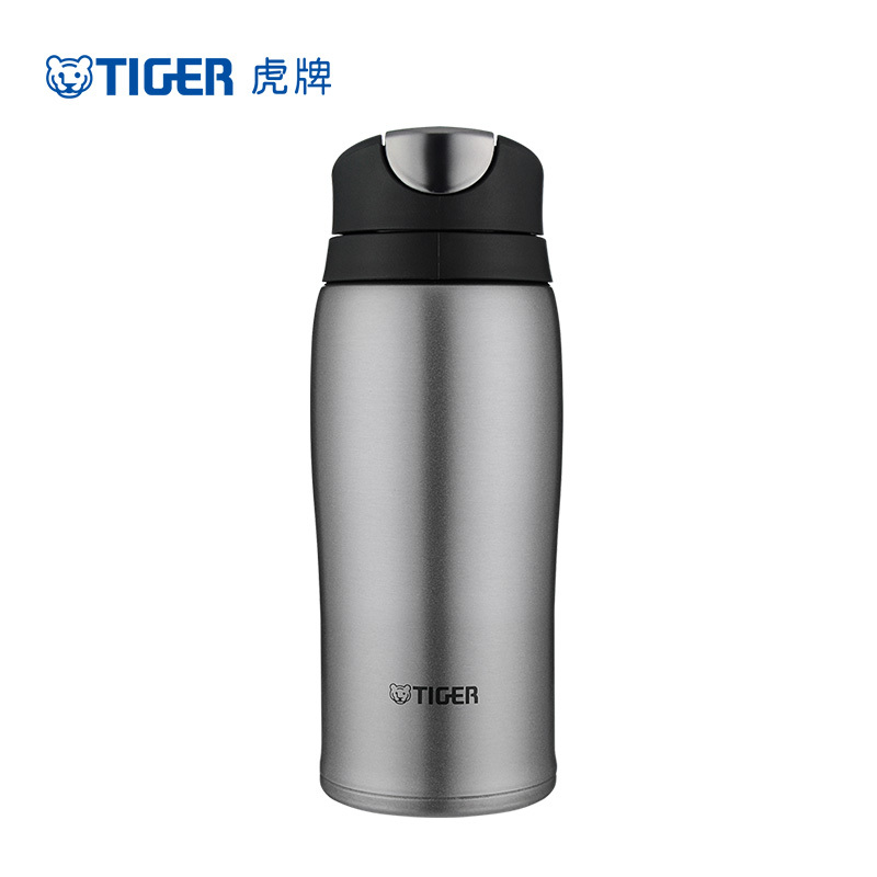 虎牌(tiger)保温杯MCB-H36C 360ML 高光银灰HG 车载保温杯 304不锈钢真空水杯 男女便携车载水杯