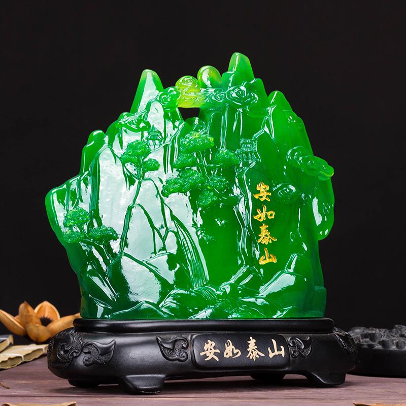 美帮汇安如泰山摆件客厅办公室桌面酒柜电视柜玄关茶几创意家居家装饰品高清大图