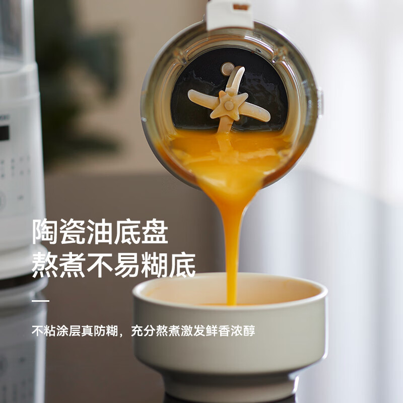 大宇(DAEWOO)破壁机低音豆浆机迷你全自动免手洗搅拌机营养调理机FP03 奶糖白高清大图