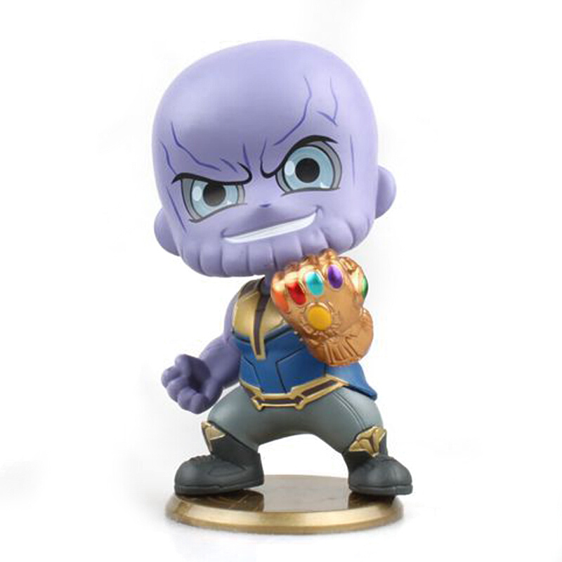 电影周边道具 钢铁侠 精美模型摆件 人偶玩具造型 q版摇头灭霸