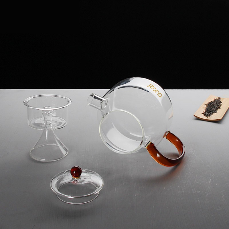 果兹茶具套装手感厚实玻璃一壶四杯花香玖润款礼盒装GZ-S39高清大图