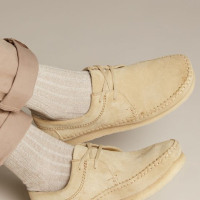 【直营】其乐(Clarks) Weaver 男士复古牛皮纯色系带低帮休闲皮鞋男鞋 绒面 休闲鞋 男