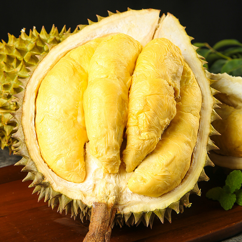 冠町泰国进口液氮冷冻金枕榴莲带壳整果4555斤