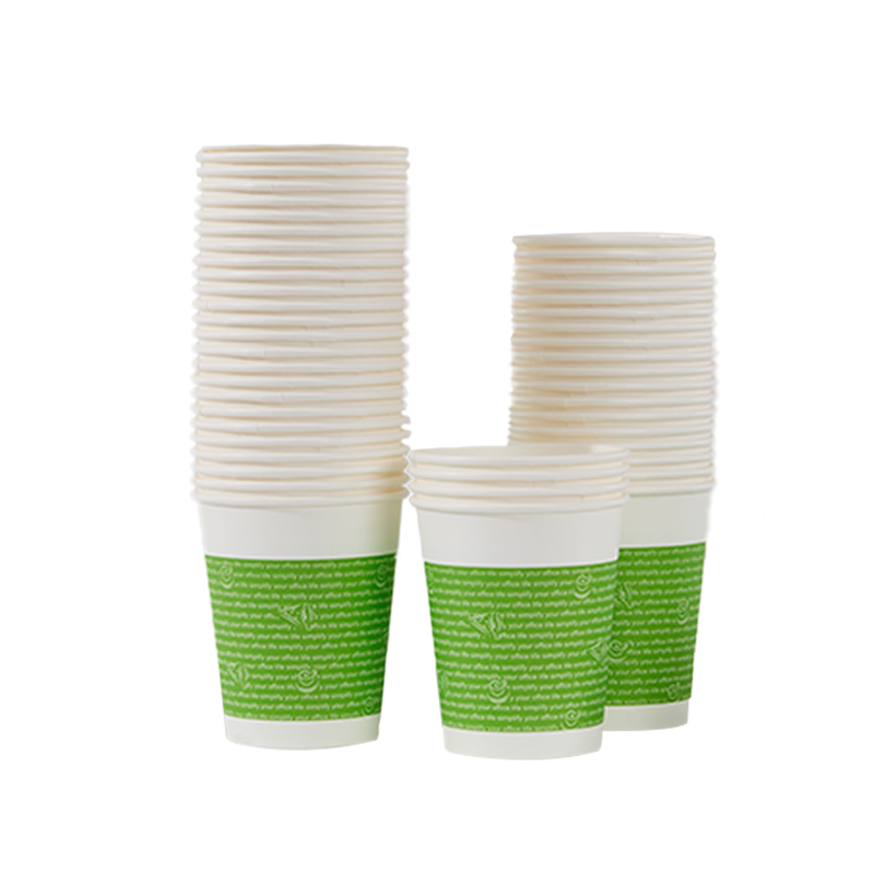 齐心 ZL0003 纸杯 250ml 9安 50个/袋 白 1袋装高清大图