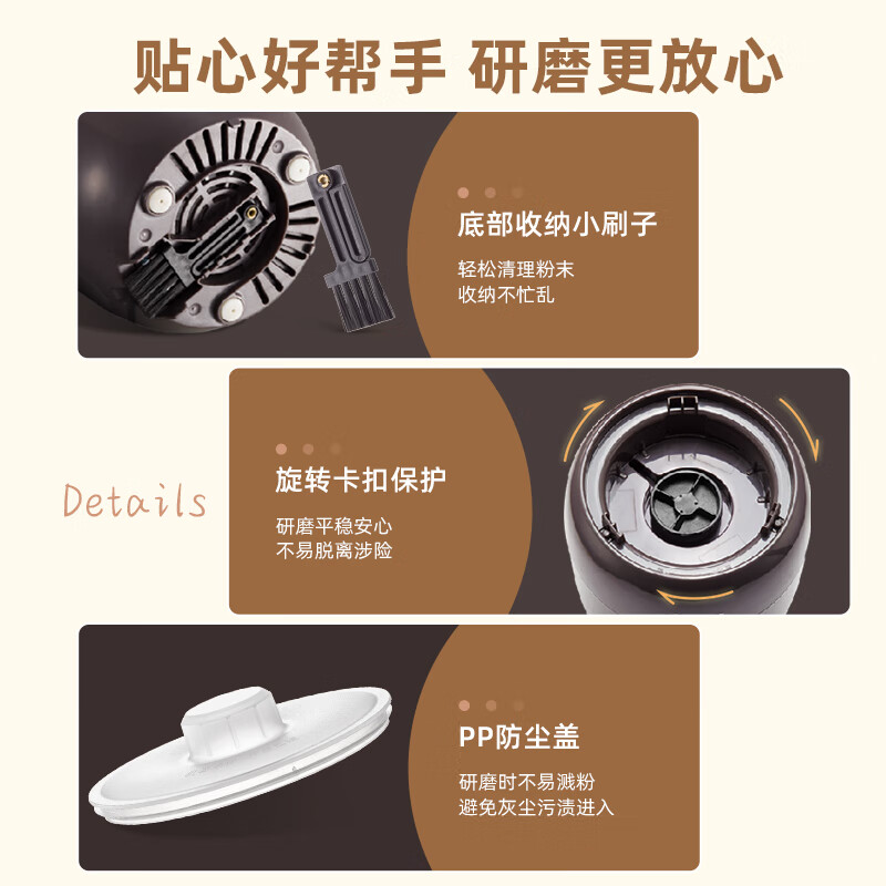 小熊(Bear)家用磨粉机 中药打粉机粉碎机电动咖啡磨豆机 FSJ-A03D1(单位:台)高清大图