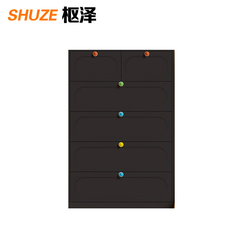 枢泽 钢制储物柜 六斗柜800*400*1210mm 台高清大图