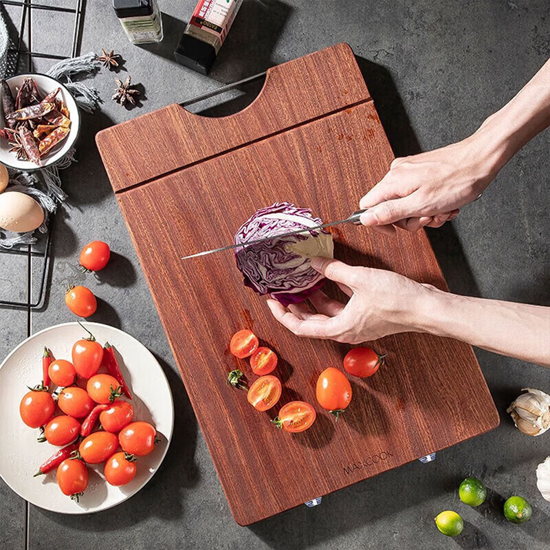 美厨(maxcook)乌檀木 砧板菜板加大加厚 整木天然实木案板 45*30*3cm MCPJ900