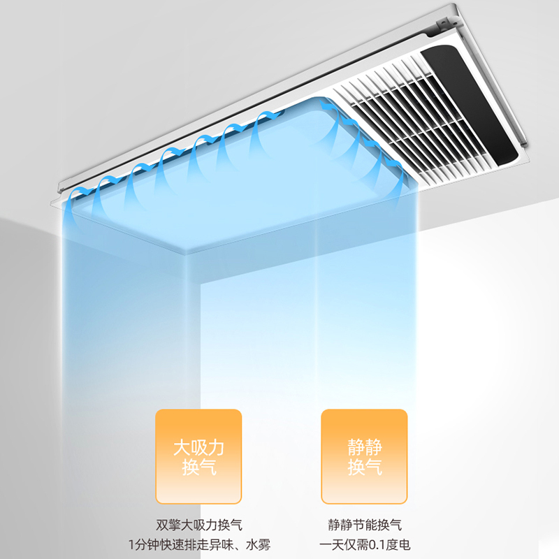 TCL集成吊顶普通吊顶多功能浴霸27Y4C/02卫生间浴室室内变频取暖智能换气暖风一键沐浴LED照明加热器高清大图
