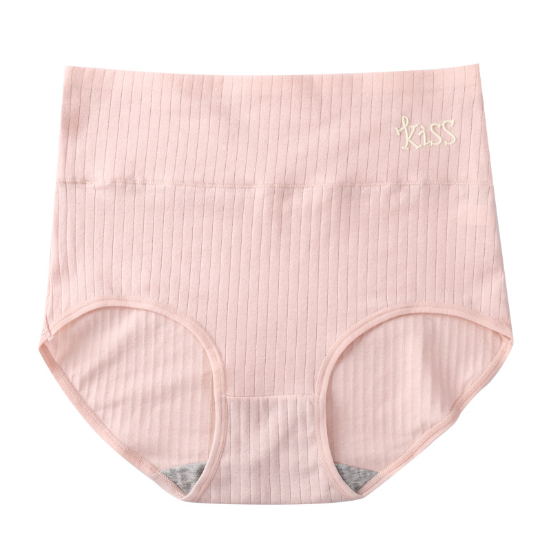 浪莎纯棉内裤女士高腰收腹提臀裤100%正品全棉透气女生三角短裤S%高清大图