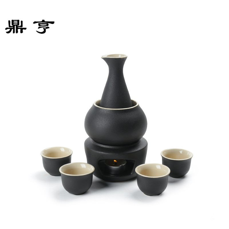 鼎亨龙泉青瓷温酒壶陶瓷酒具套装烫酒壶骨瓷热暖酒器分酒器黄酒白
