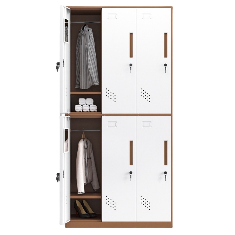凌迪星咖色6门更衣柜900*500*1850mm台高清大图