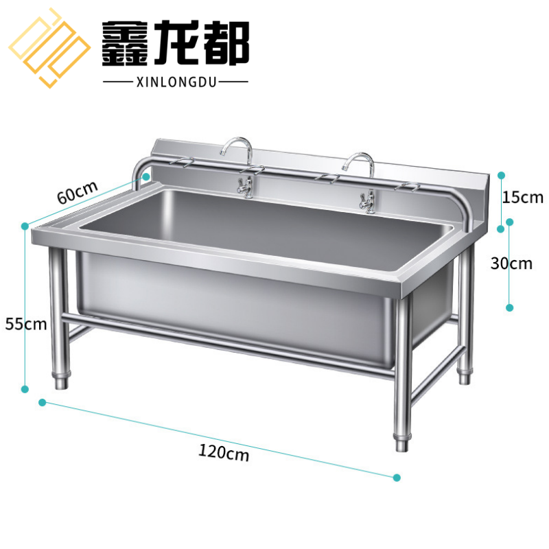 鑫龙都不锈钢墩布池高清大图