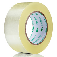 得力 (deli) 高品质高透明封箱胶带打包胶带 48mm*150y*50um(137m/卷) 6卷/筒 办公用品 30