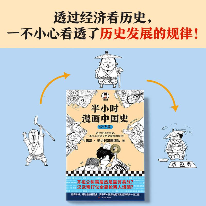 [正版]《半小时漫画中国史经济篇》陈磊半小时漫画团队著 透过经济看历史,一不小心看透历史发展的规律 中国经济发展史图片