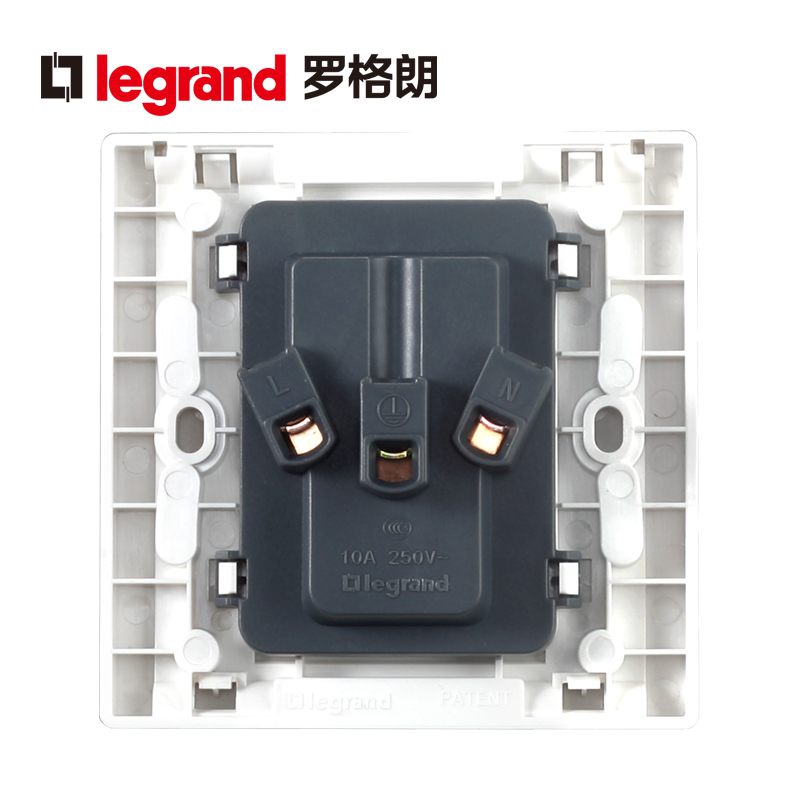 罗格朗(Legrand)开关插座暗装带开关家用美涵白色usb插座墙壁面板多孔一开5五孔86型电源插座