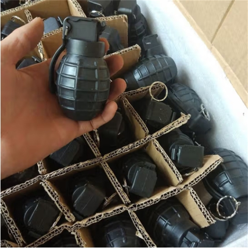 82-2式模拟雷教练弹 82式橡胶雷模拟器材桔色声光教练弹 橡胶82-2一代黑色100克一个高清大图