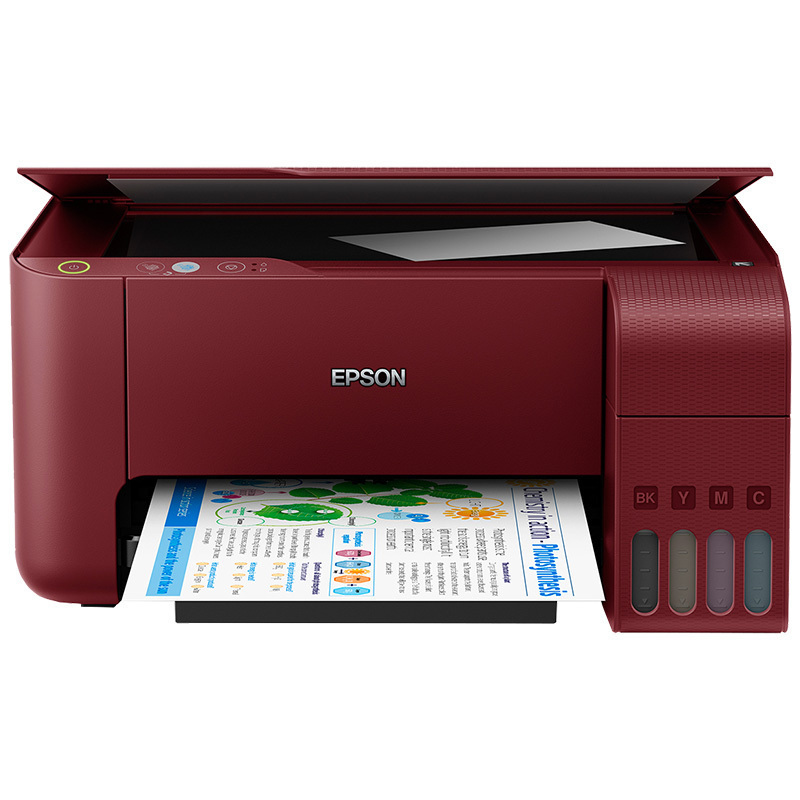 爱普生(EPSON)L3117 彩色原装多功能墨仓式一体机 (打印、复印、扫描)魅力红 L383/L360/L380升级版