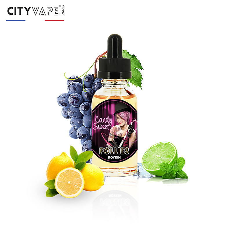 CITY VAPE 糖果甜心 电子烟油(口味:柠檬/黑加仑) 30ml 法国原瓶进口 浓度:0mg
