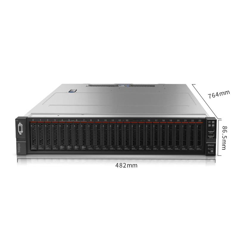 联想（Lenovo）SR650 2U机架服务器 定制（至强金牌5117*2 2*32G 240GB+5*1.2TB）四口千兆 2*750W图片